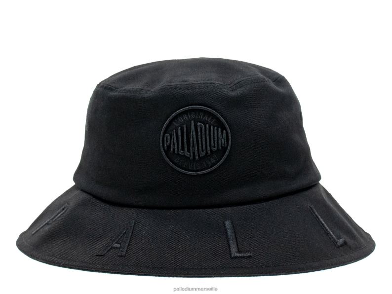 unisexe bob à logo PJVRJ333 Palladium noir Chapeaux