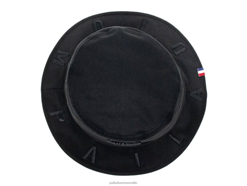 unisexe bob à logo PJVRJ333 Palladium noir Chapeaux