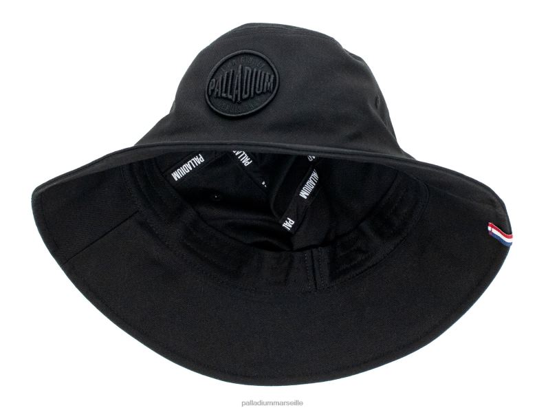 unisexe bob à logo PJVRJ333 Palladium noir Chapeaux