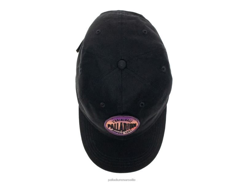 unisexe casquette patchs oasis PJVRJ331 Palladium noir Chapeaux