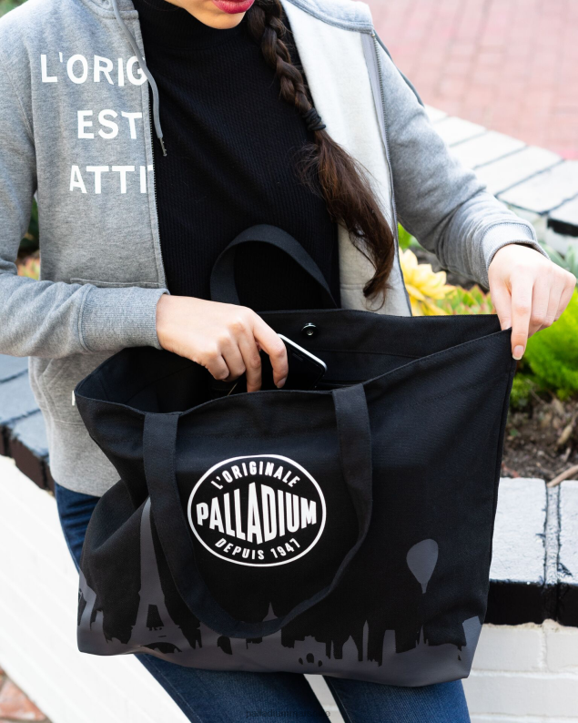 unisexe fourre-tout parisien PJVRJ330 Palladium gris-noir Sacs
