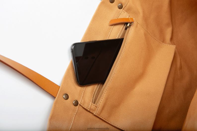 unisexe sac cabas rond à logo PJVRJ326 Palladium chameau Sacs