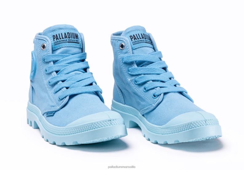 enfants pampa salut v PJVRJ356 Palladium bleu de plongée chaussures
