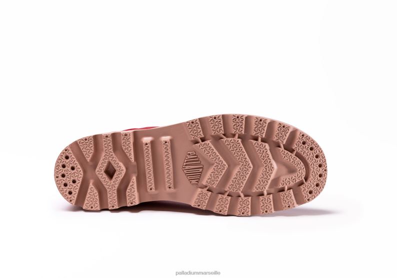 enfants pampa salut v PJVRJ357 Palladium salsa rouge chaussures