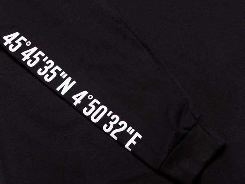 enfants t-shirt uop long slv PJVRJ345 Palladium noir vêtements