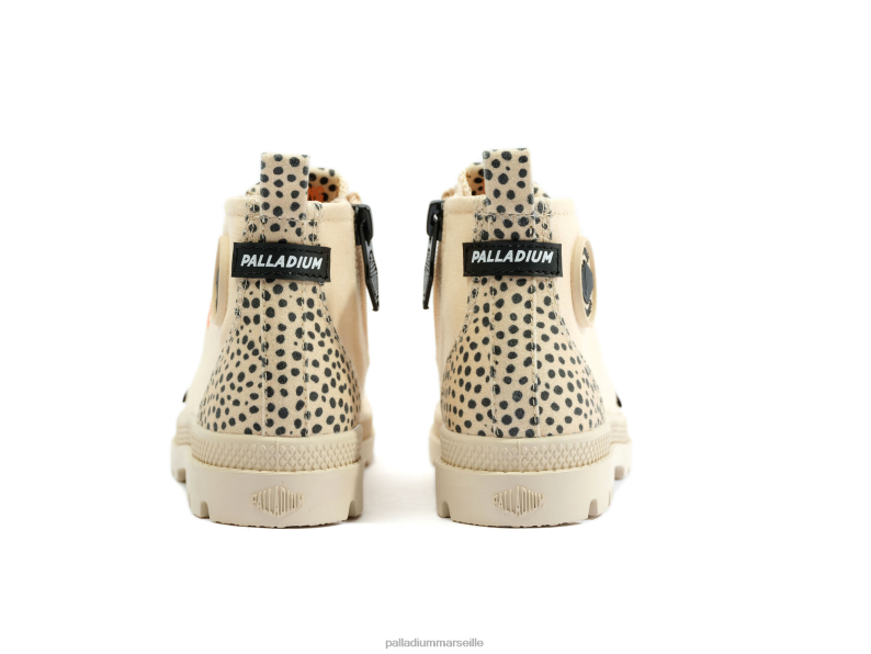 enfants safari dans la pampa PJVRJ348 Palladium sable chaussures