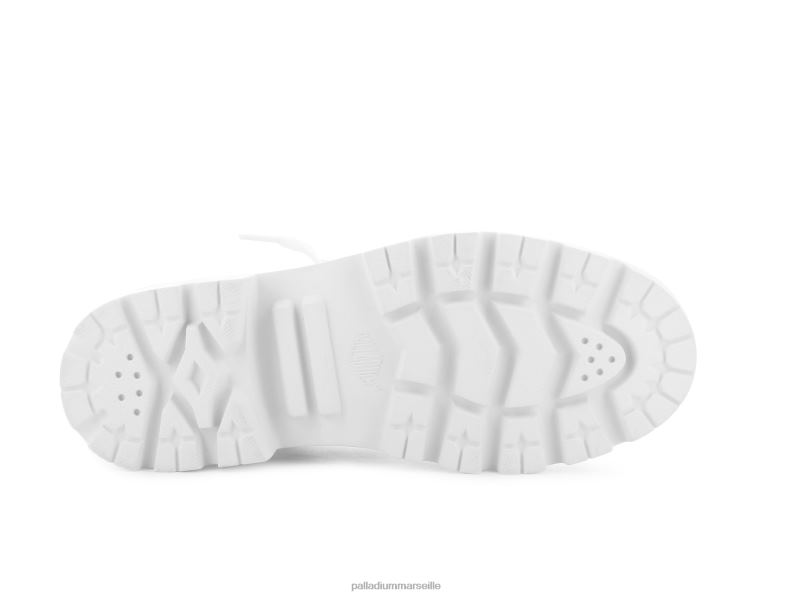 femmes cuir pallabase PJVRJ224 Palladium blanc noir bottes