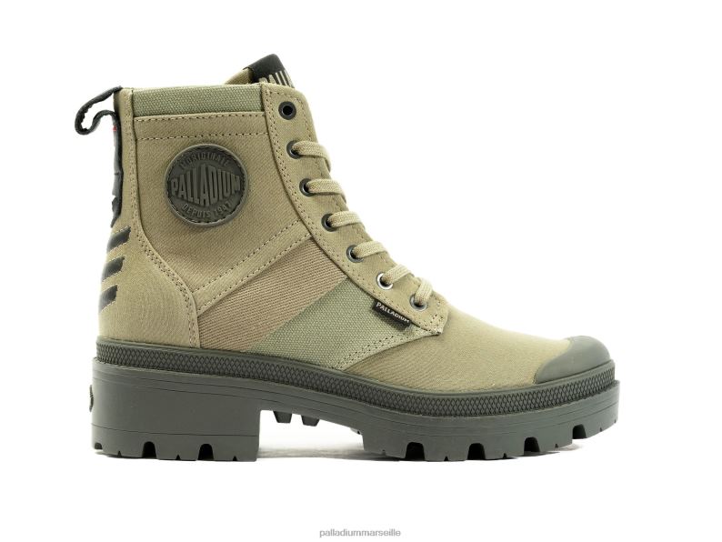 femmes pallabase salut armée PJVRJ216 Palladium vétiver bottes