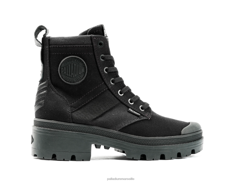 femmes pallabase salut armée PJVRJ218 Palladium noir bottes