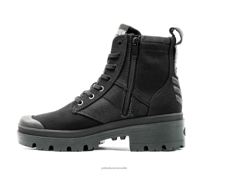 femmes pallabase salut armée PJVRJ218 Palladium noir bottes