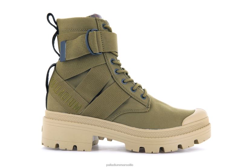femmes pallabase tact s tx PJVRJ252 Palladium olive bottes