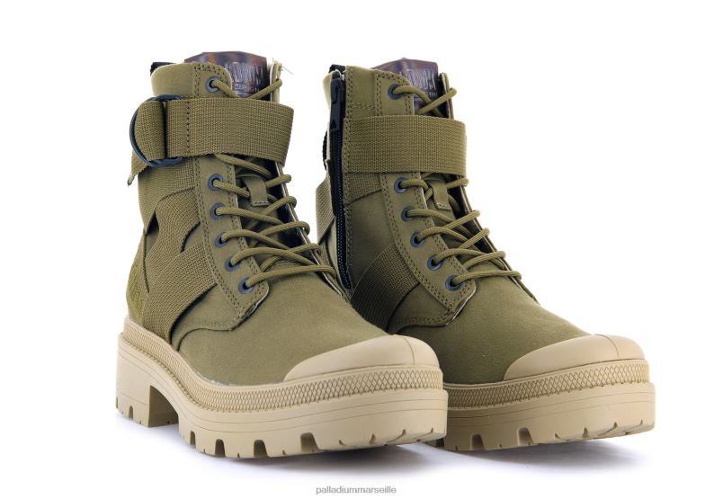 femmes pallabase tact s tx PJVRJ252 Palladium olive bottes