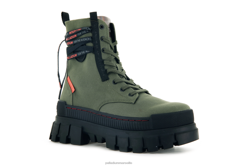 femmes révolte boot tx PJVRJ236 Palladium nuit d'olive bottes