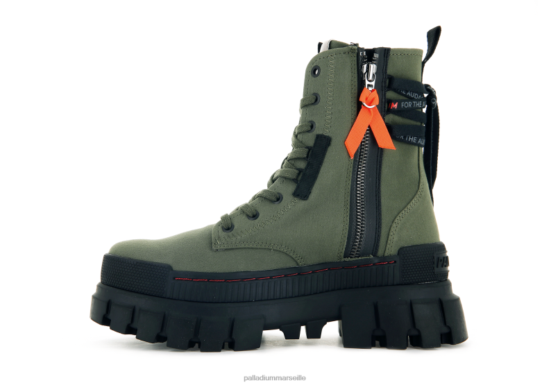 femmes révolte boot tx PJVRJ236 Palladium nuit d'olive bottes