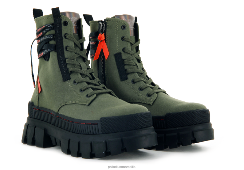 femmes révolte boot tx PJVRJ236 Palladium nuit d'olive bottes