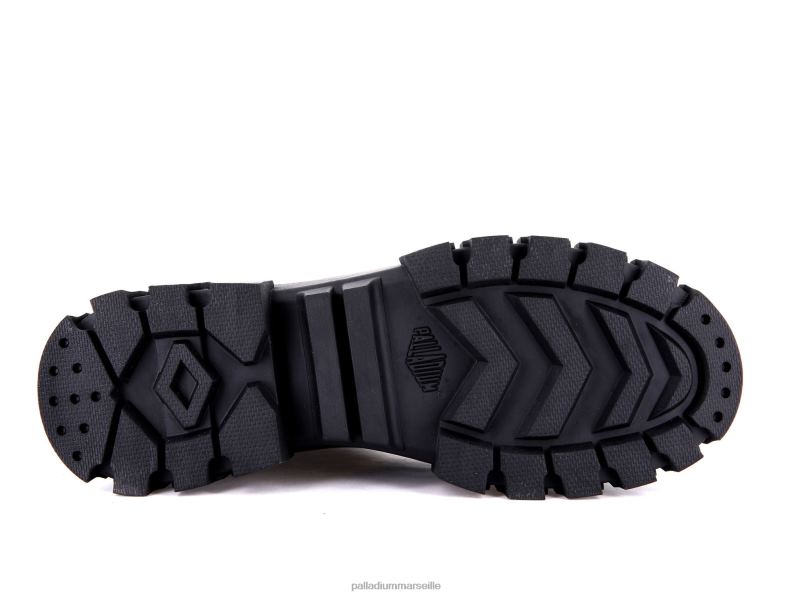 femmes révolte salut métal PJVRJ288 Palladium argent foncé bottes