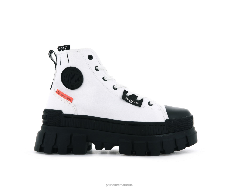 femmes révolte salut tx PJVRJ250 Palladium étoile blanche bottes