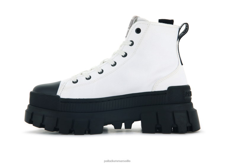 femmes révolte salut tx PJVRJ250 Palladium étoile blanche bottes