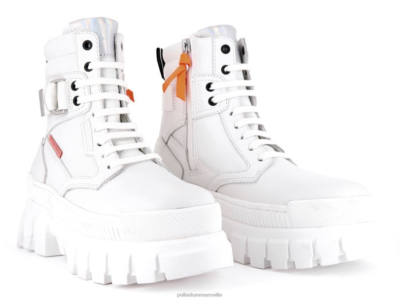 femmes ranger sportif de la révolte PJVRJ296 Palladium étoile blanche bottes