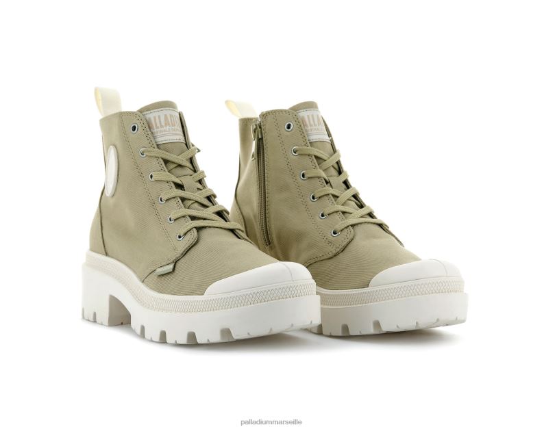 femmes sergé pallabase PJVRJ258 Palladium taupe bottes
