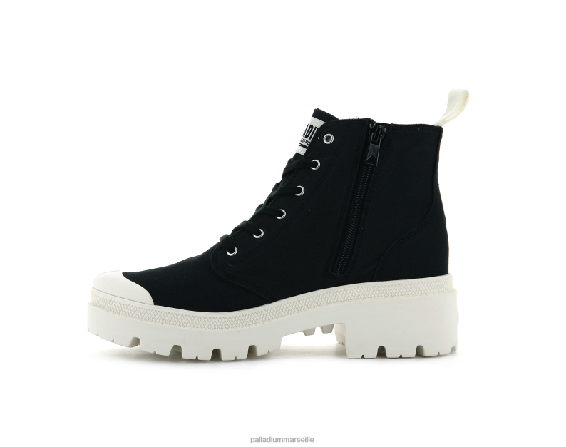 femmes sergé pallabase PJVRJ259 Palladium noir bottes
