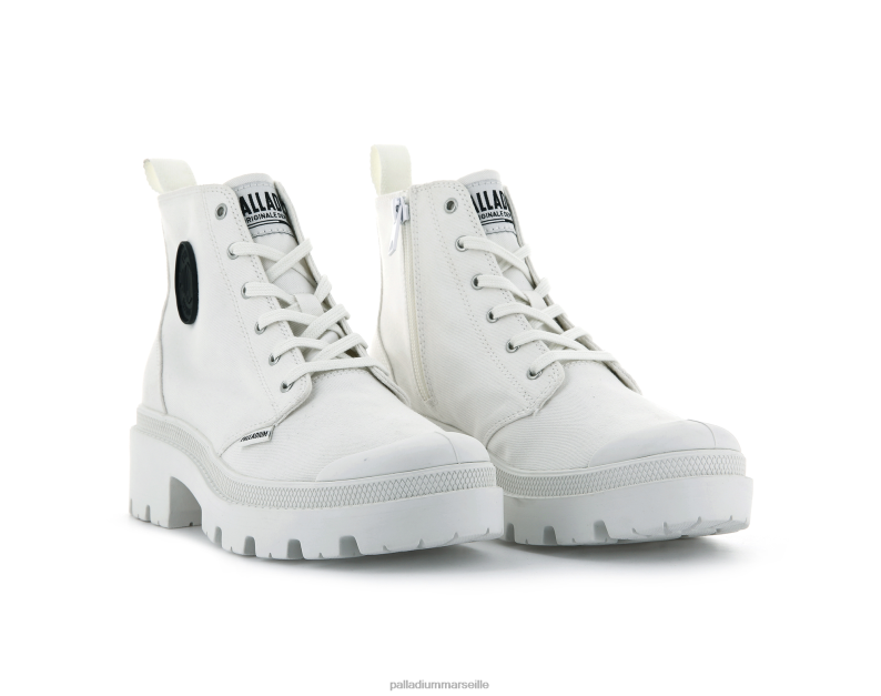 femmes sergé pallabase PJVRJ260 Palladium étoile blanche bottes