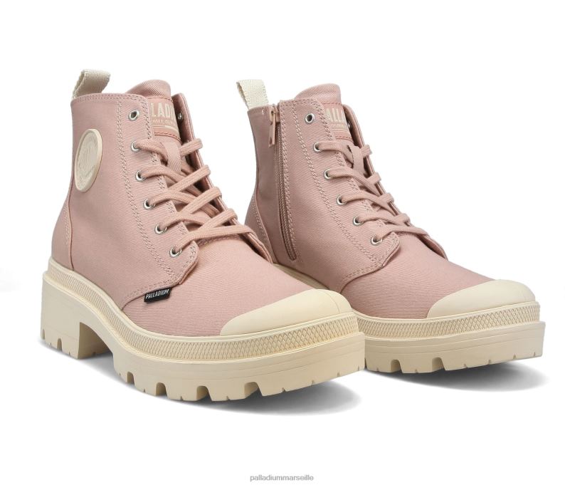 femmes sergé pallabase PJVRJ278 Palladium rose bottes