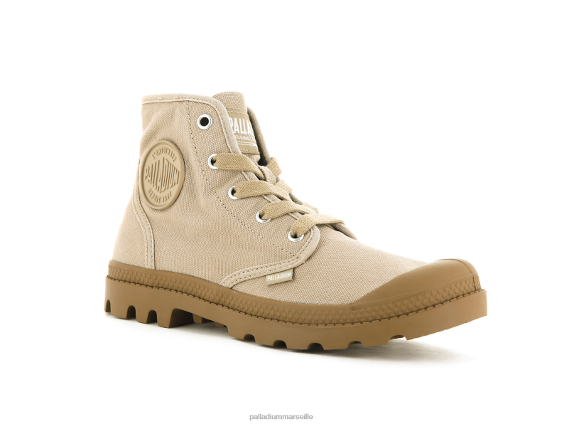femmes wopampa salut PJVRJ225 Palladium caramel bottes