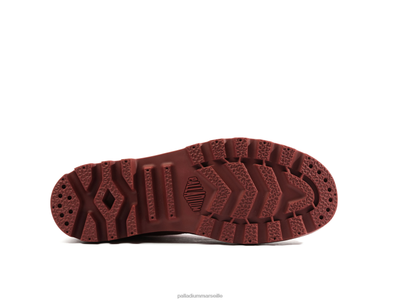 femmes wopampa salut PJVRJ227 Palladium cire rouge bottes