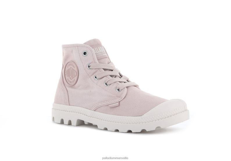 femmes wopampa salut PJVRJ254 Palladium fumée rose bottes