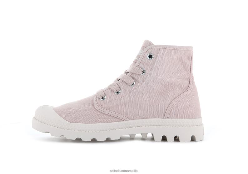 femmes wopampa salut PJVRJ254 Palladium fumée rose bottes