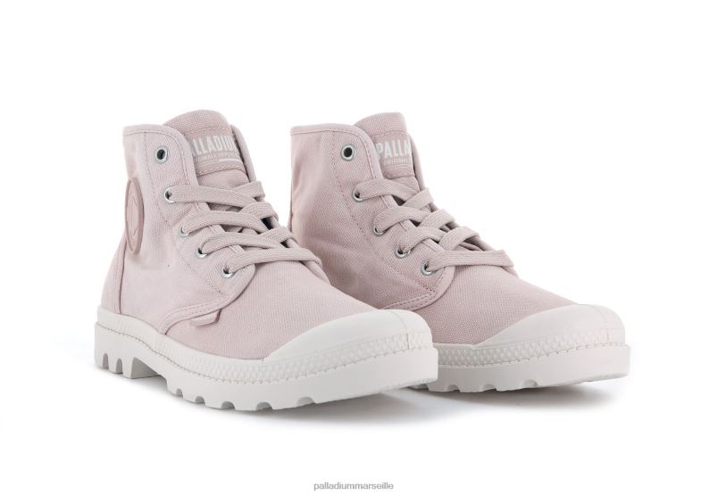 femmes wopampa salut PJVRJ254 Palladium fumée rose bottes