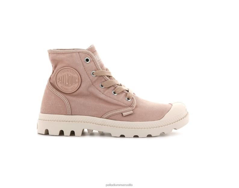 femmes wopampa salut PJVRJ256 Palladium brique rose bottes