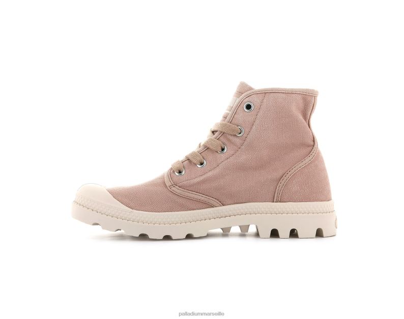 femmes wopampa salut PJVRJ256 Palladium brique rose bottes
