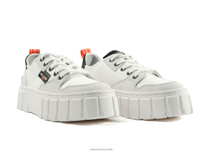 femmes pallatower lo PJVRJ309 Palladium étoile blanche chaussures