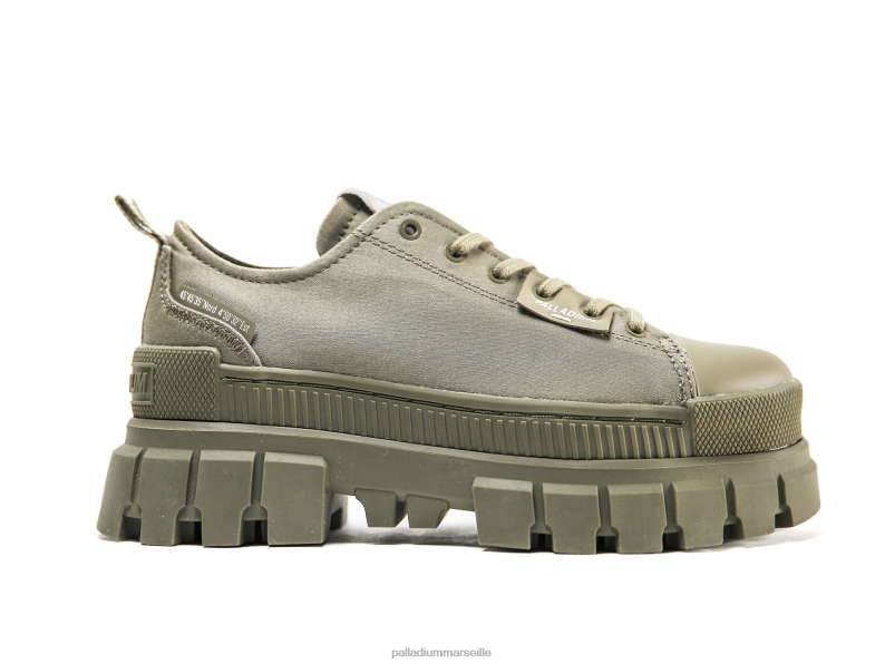 femmes révolte lo tx PJVRJ311 Palladium vert sombre chaussures
