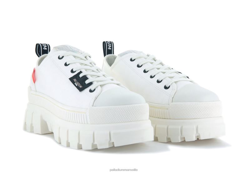 femmes révolte lo tx PJVRJ316 Palladium étoile blanche chaussures