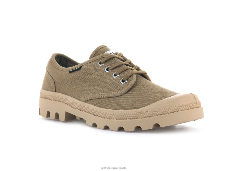 femmes wopallabrousse oxford PJVRJ321 Palladium olive chaussures