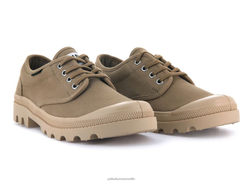 femmes wopallabrousse oxford PJVRJ321 Palladium olive chaussures