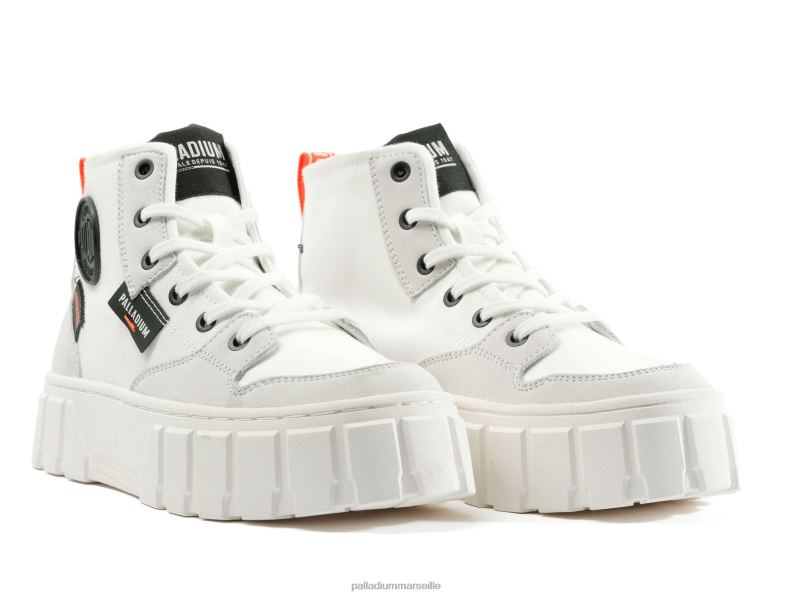 femmes pallatower salut PJVRJ284 Palladium étoile blanche chaussures