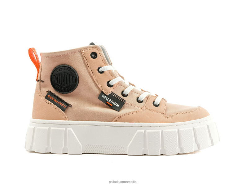 femmes pallatower salut PJVRJ287 Palladium poussière nue chaussures