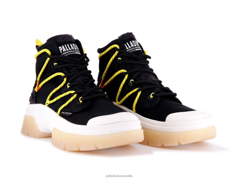 femmes pallawave lacer PJVRJ292 Palladium noir/guimauve chaussures