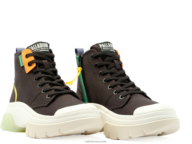 femmes pallawave mi métro PJVRJ282 Palladium noir chaussures