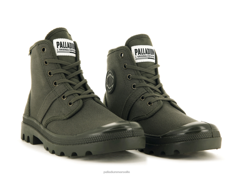 Hommes pallabrousse PJVRJ38 Palladium nuit d'olive bottes