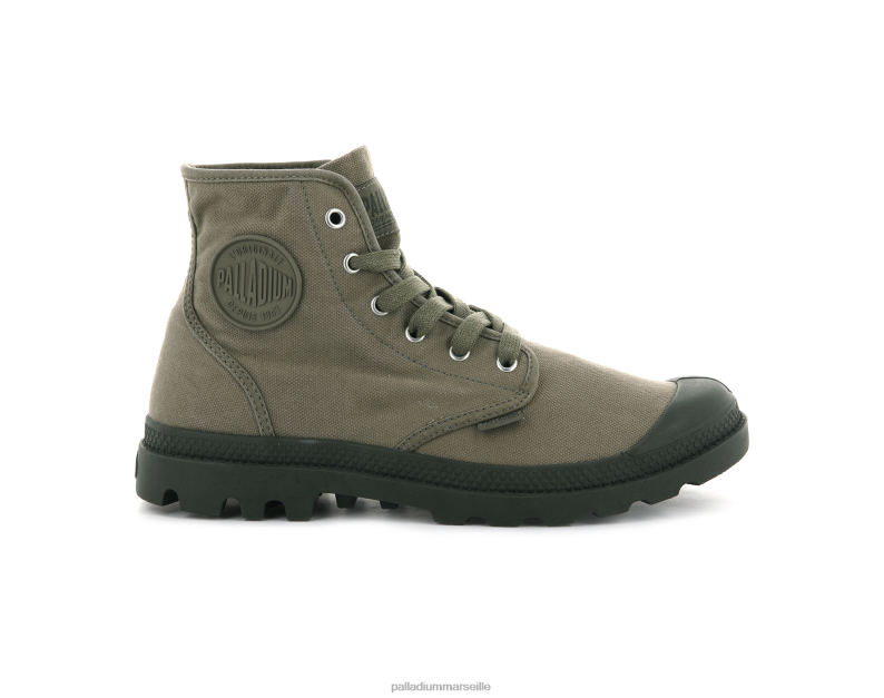 Hommes pampa salut PJVRJ102 Palladium vert sombre bottes