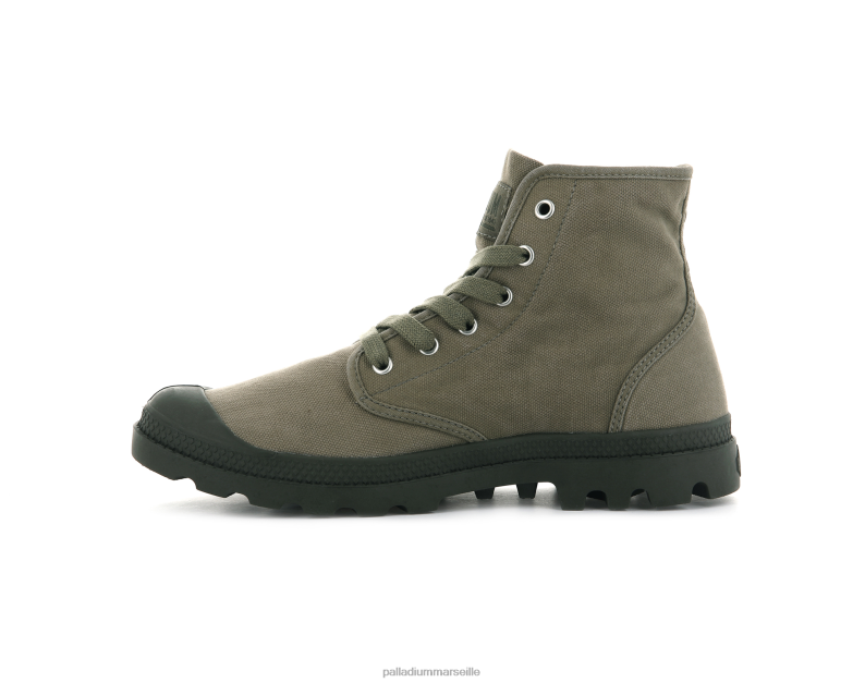 Hommes pampa salut PJVRJ102 Palladium vert sombre bottes