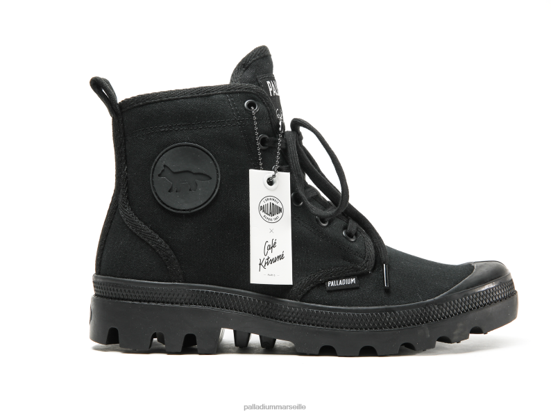 unisexe pallabrousse x kitsune PJVRJ27 Palladium noir bottes