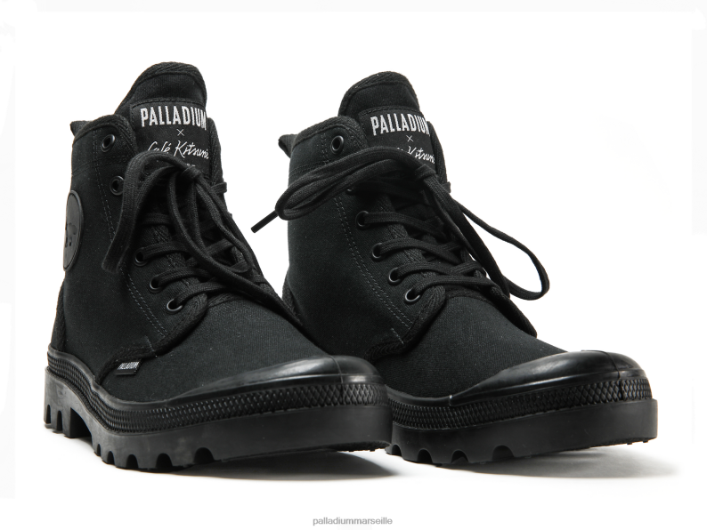 unisexe pallabrousse x kitsune PJVRJ27 Palladium noir bottes