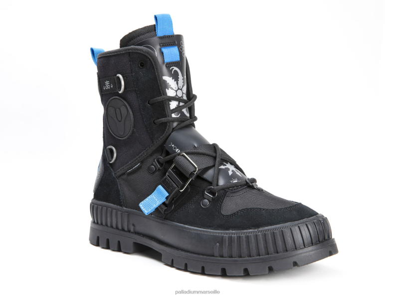 unisexe pallashock x destin PJVRJ37 Palladium noir bottes