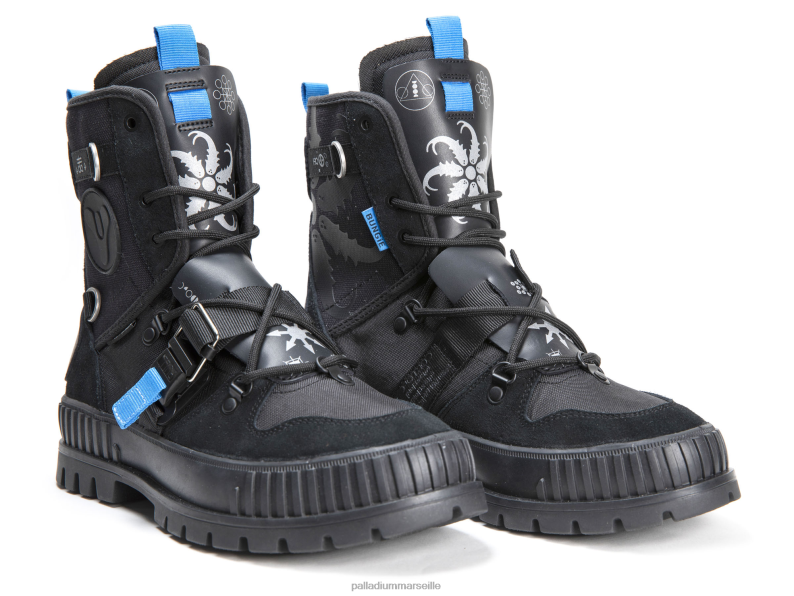 unisexe pallashock x destin PJVRJ37 Palladium noir bottes